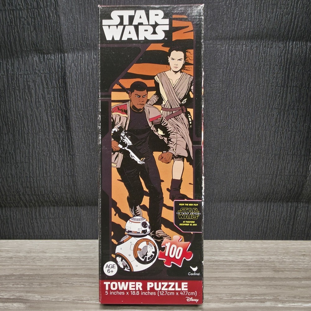 Disney Star Wars Force Awakens Tower Puzzle 100 Piece Brand New 5 in x 18.8 in
